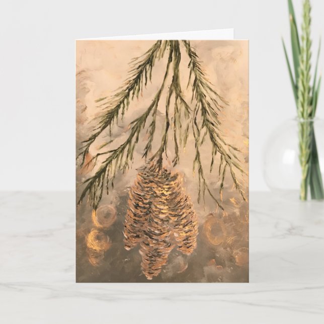 Carte de vacances Pinecone (Devant)