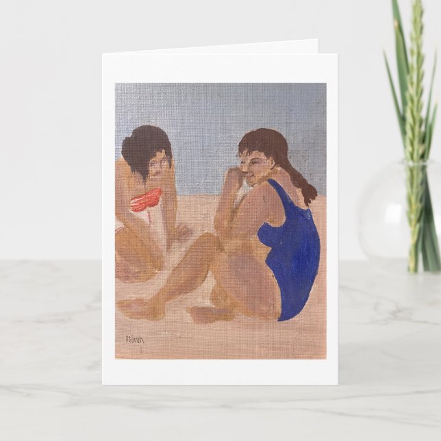 Carte de vacances plage (Devant)