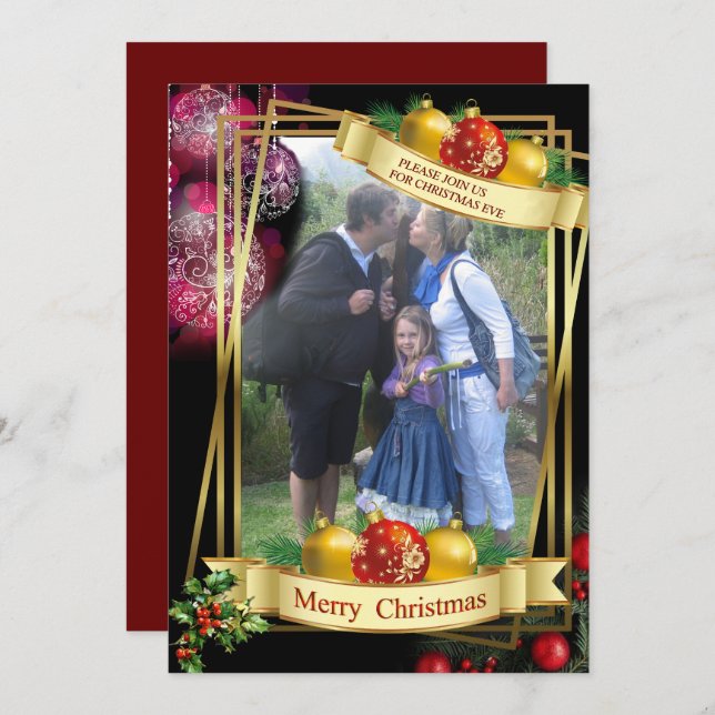 Carte de vacances plat (Devant / Derrière)