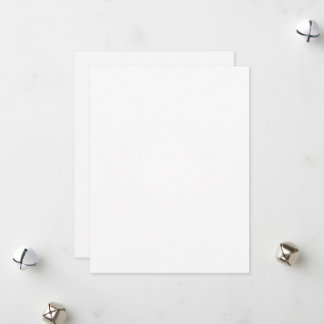 Carte de vacances plat, taille : 4,25 po x 5,5 po,