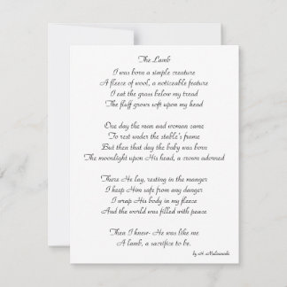 Carte de vacances plat, taille : 4,25 po x 5,5 po,