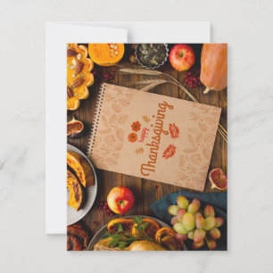 Carte de vacances plat, taille : 4,25 po x 5,5 po,