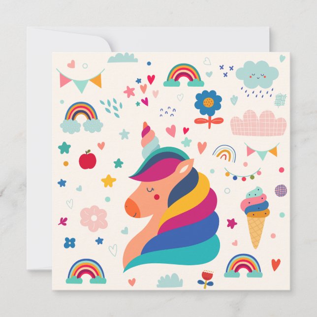 Carte de vacances plate (Devant)