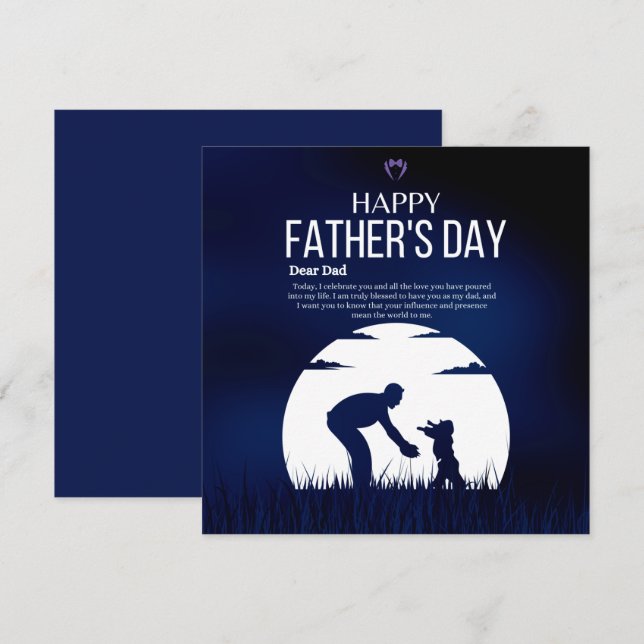 Carte de vacances plate (Devant / Derrière)