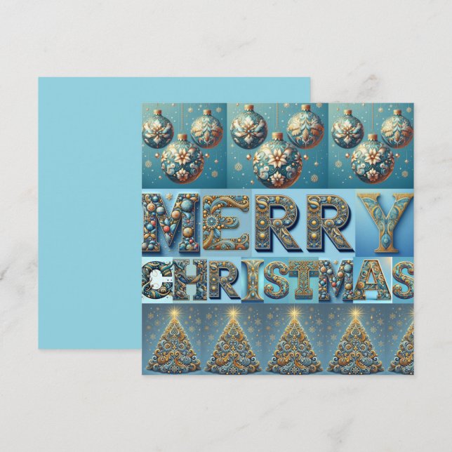 carte de vacances plate (Devant / Derrière)