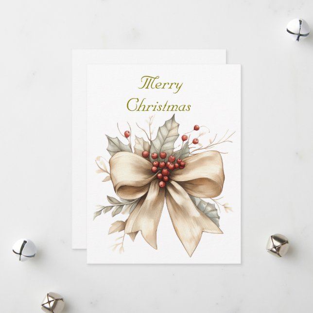 Carte de vacances plate (Devant/Arrière en situation)