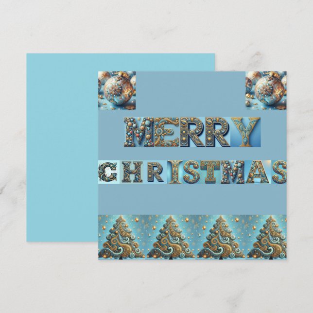 carte de vacances plate (Devant / Derrière)