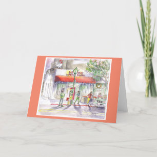 Carte de vacances pliable de Chinatown