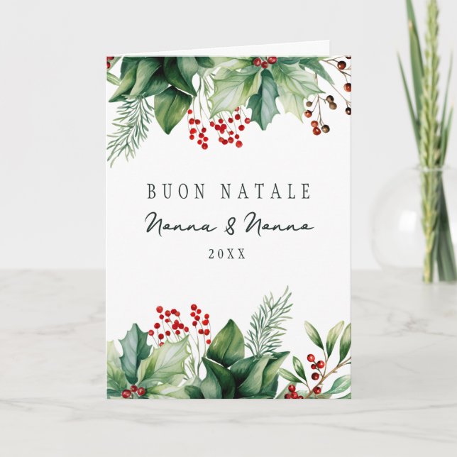 Carte de vacances pliée (Devant)