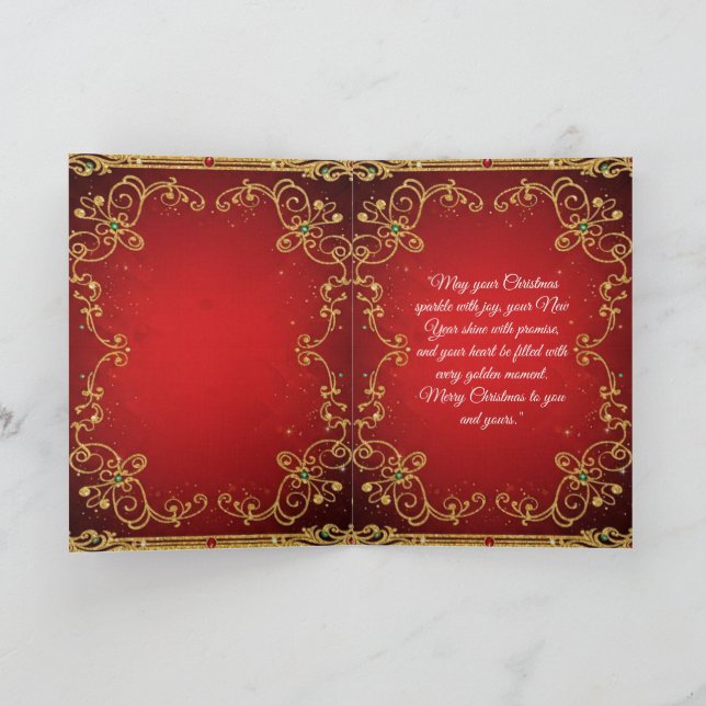 Carte de vacances pliée (Intérieur)