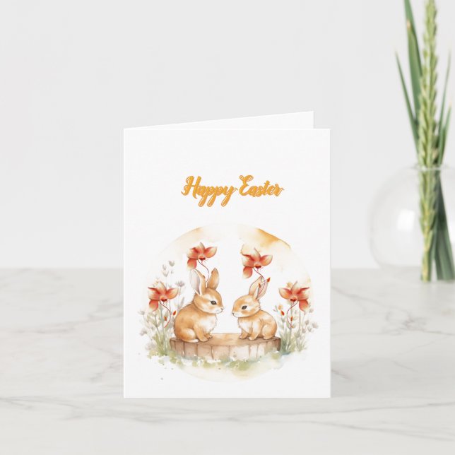 Carte de vacances pliée  (Devant)