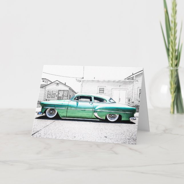 Carte de vacances pliée (Devant)