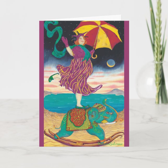 Carte de vacances pliée (Devant)