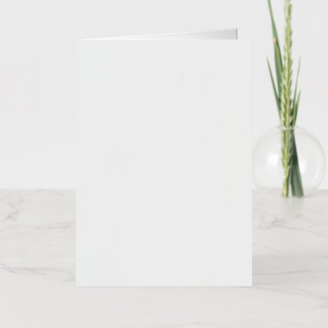 Carte de vacances pliée 5 x 7 pieds, Couleur : Arg (Recto)