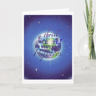 Carte de vacances pliée A Thrill of Hope