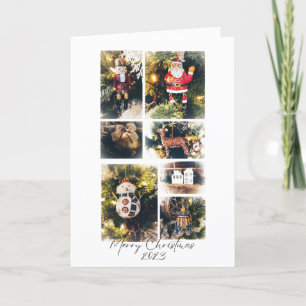 Carte de vacances pliée de l'ornement de Noël