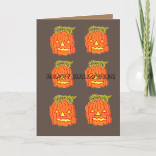 Carte de vacances pliée : JOYEUX HALLOWEEN