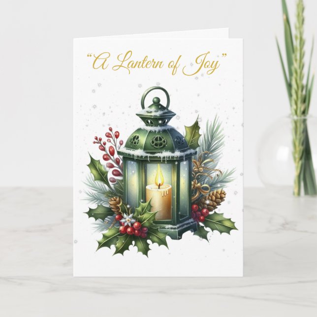 Carte de vacances pliée - Splendor de Noël victori (Devant)