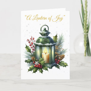 Carte de vacances pliée - Splendor de Noël victori