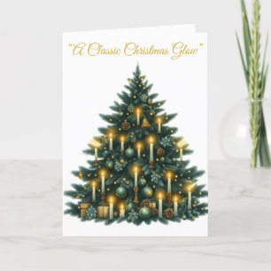 Carte de vacances pliée - Splendor de Noël victori