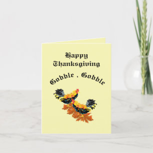 Carte de vacances pliée Thankgiving avec prière