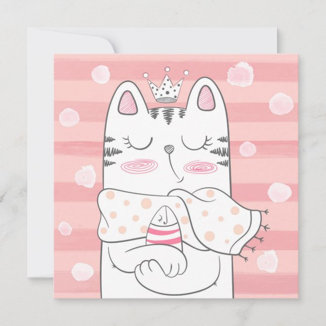 Carte de vacances pour chats (Devant)