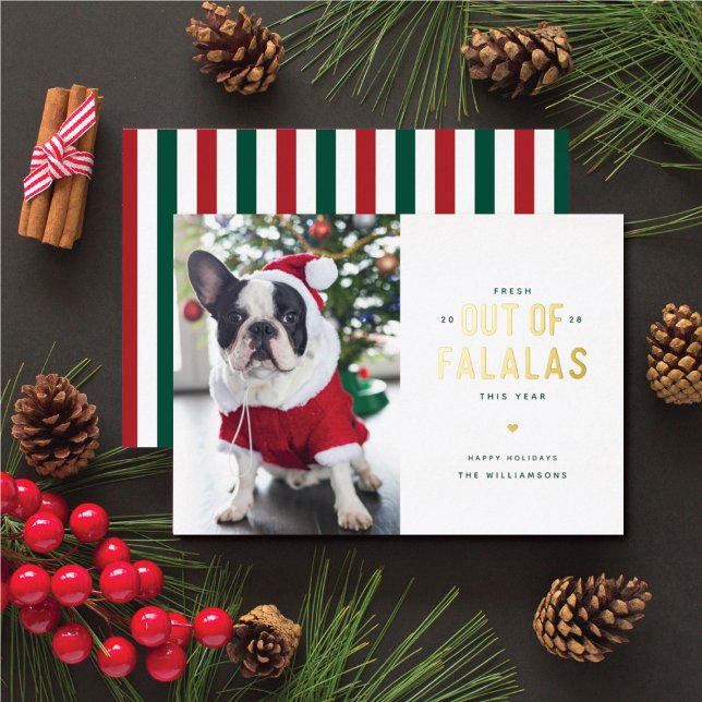 Carte de vacances pour chiens amusants de Falalas (snarky holiday cards for pet owners)