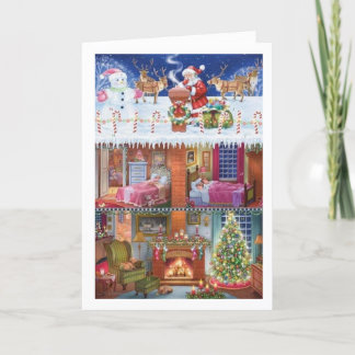 Carte de vacances pour envoyer des voeux chauds