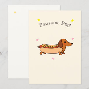 Carte de vacances pour hot-dog
