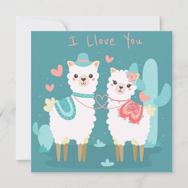 Carte de vacances pour la Saint Valentin (Devant)