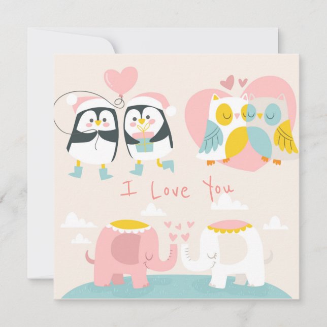 Carte de vacances pour la Saint Valentin (Devant)