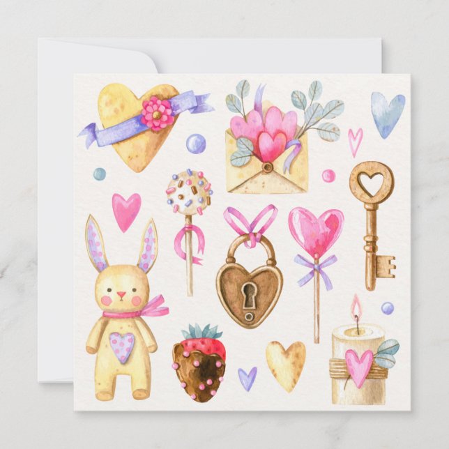 Carte de vacances pour la Saint Valentin (Devant)
