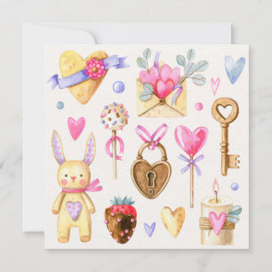 Carte de vacances pour la Saint Valentin
