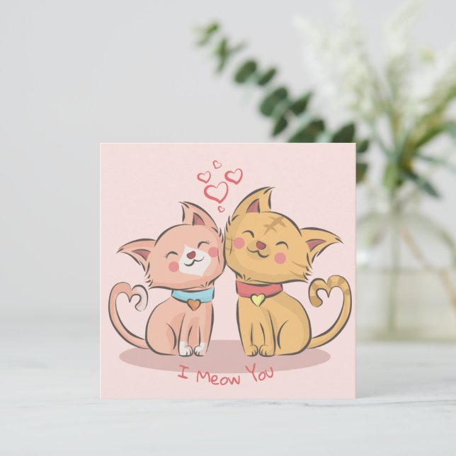 Carte de vacances pour la Saint Valentin (Debout devant)