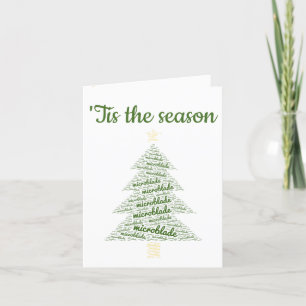 Carte de vacances pour l'artiste des microlames/so