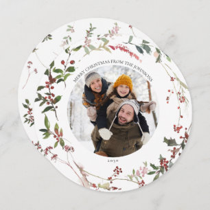 Carte de vacances pour le Berry d'hiver chaud