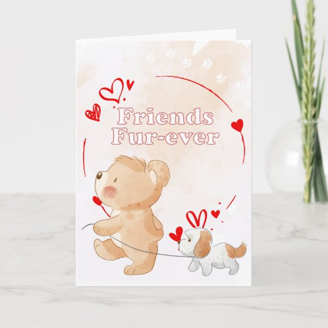 Carte de vacances pour les amis (Devant)