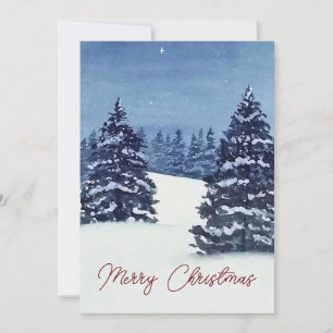 Carte de vacances pour les arbres de Noël