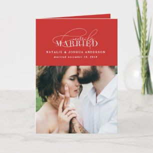 Carte de vacances pour mariage marié