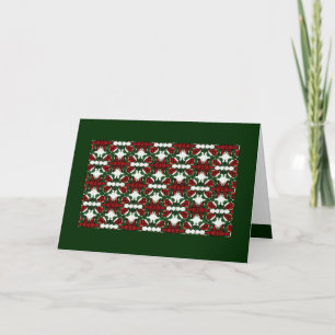 Carte de vacances pour Motif de Noël