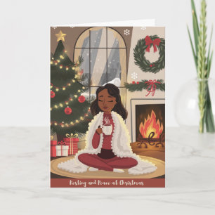Carte de vacances pour Noël