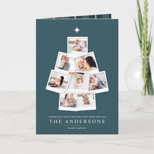Carte de vacances pour Noël multi photo (Devant)