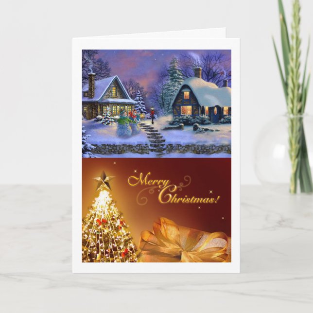 Carte de vacances pour répandre la joie et l'amour (Devant)