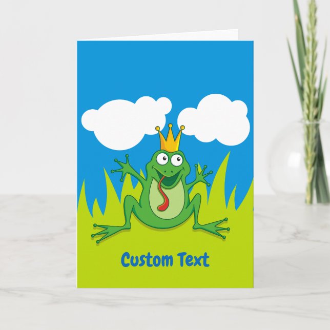 Carte de vacances Prince Frog 5" x 7" (Devant)