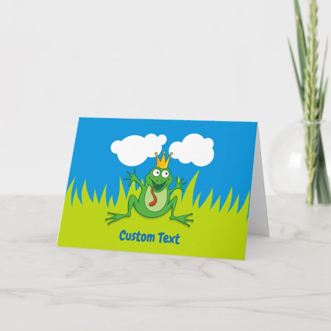 Carte de vacances Prince Frog 7" x 5" (Devant)