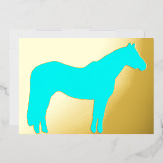 Carte de vacances professionnelle à thème de cheva