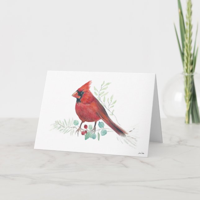 Carte de vacances Red Cardinal Bird (Devant)