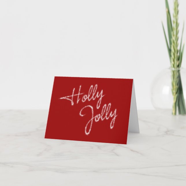 Carte de vacances Red Corporate - Holly Jolly (Devant)