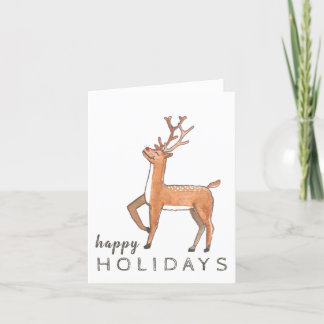 Carte de vacances Red Noed Reindeer