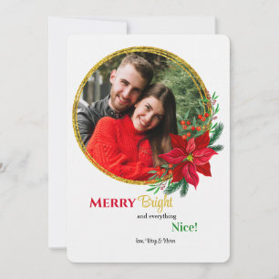 Carte de vacances Red Poinsettia
